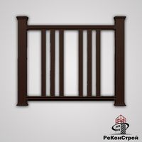 Декоративные заборы Holzdorf, вариант сборки №1, цвет коричневый в Волгограде